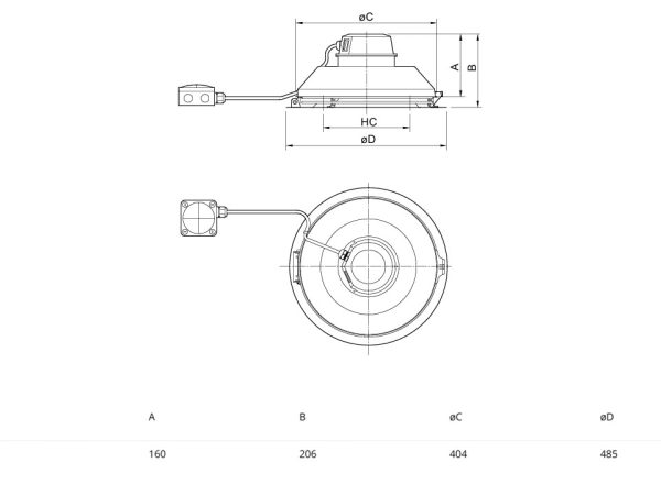 Systemair TFSR 315 AC svart 251017 målskisse